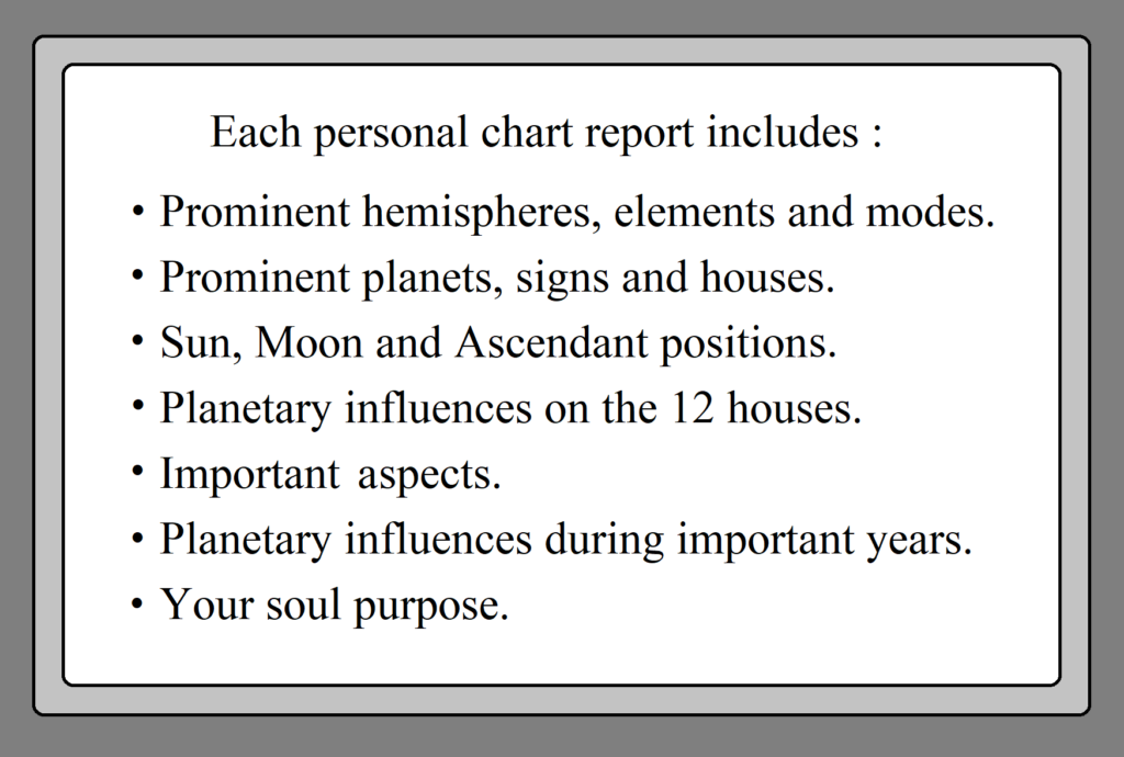 Birth chart report example – B R Taylor — Metaphysics